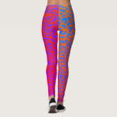Luipaardprint Psychedelische Leggings (Achterkant)