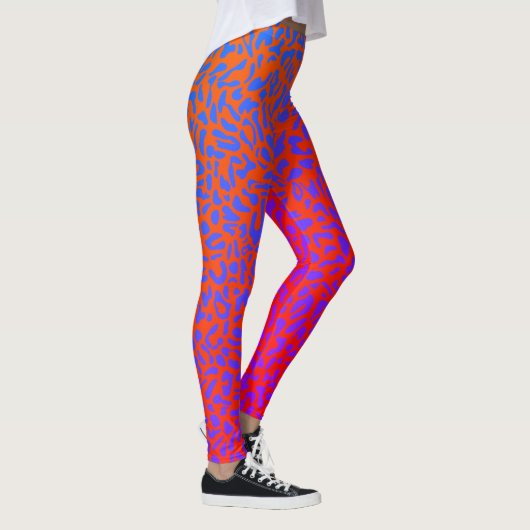 Luipaardprint Psychedelische Leggings (Rechts)