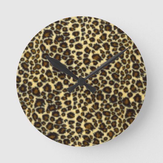 Luipaardprint Ronde Klok (Voorkant)