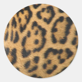 Luipaardprint Ronde Sticker