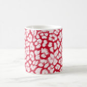 Luipaardprint rood en wit koffiemok (Center)