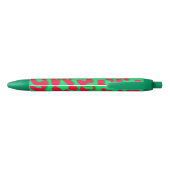 Luipaardprint rood groen zwarte inkt pen (Achterkant)