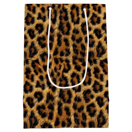 Luipaardprint Safari Feest ID1153 Medium Cadeauzakje (Achterkant)