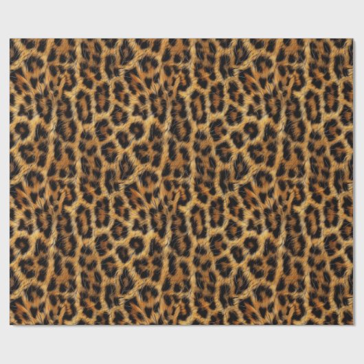 Luipaardprint Safari Feestje ID1153 Cadeaupapier (Vlak)