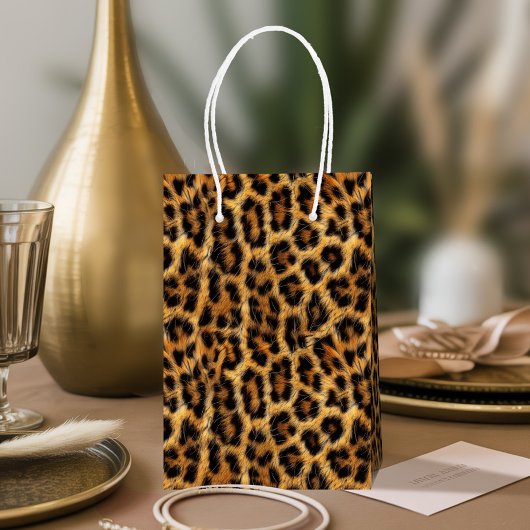 Luipaardprint Safari Feestje ID1153 Medium Cadeauzakje