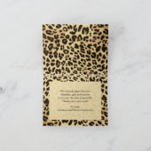 Luipaardprint Strik Bedankt Briefje (Binnen)