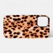 Luipaardprint textuur iPhone hoesje (Achterkant horizontaal)
