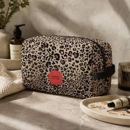 Luipaardprint Toilettas | Stijlvolle Cosmetica Cas Toilettasje