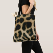 Luipaardprint Tote Bag (Dichtbij)