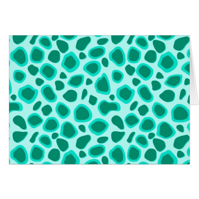 Luipaardprint - Turquoise en Aqua (Voorkant Horizontaal)