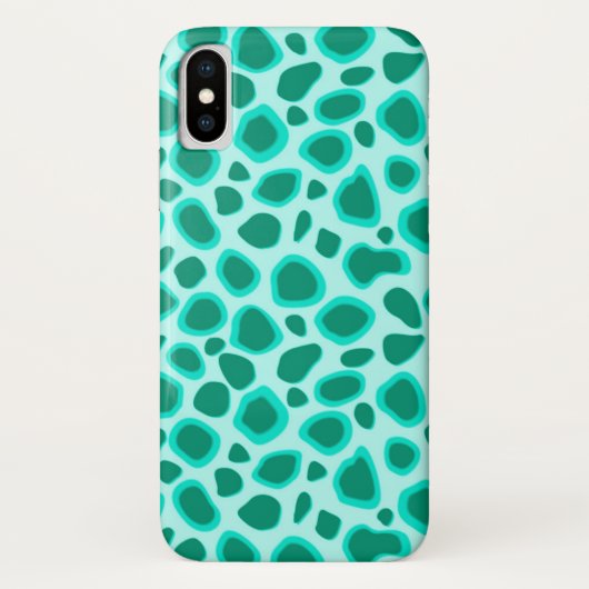 Luipaardprint - Turquoise en Aqua Case-Mate iPhone Case (Achterkant)