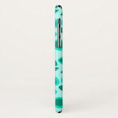 Luipaardprint - Turquoise en Aqua Case-Mate iPhone Case (Achterkant/links)