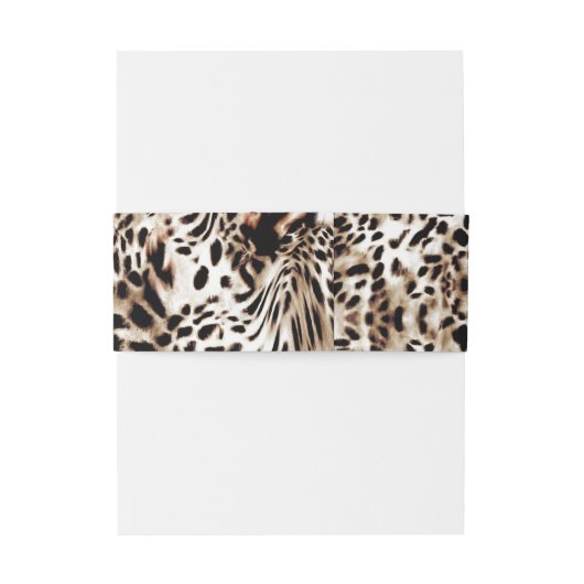 Luipaardprint Uitnodigingen Wikkel (Achterkant Voorbeeld)