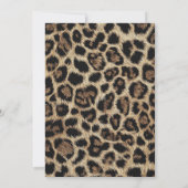 Luipaardprint Wilde Kers Glam Verjaardag Kaart (Achterkant)