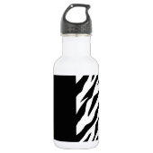 Luipaardprint, zebraprint, dierenprint, groen waterfles  (Voorkant)