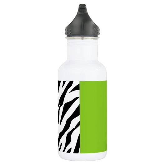 Luipaardprint, zebraprint, dierenprint, groen waterfles  (Rechts)