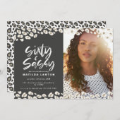 Luipaardprint zestig en sassy 60ste verjaardag fot (Voorkant / Achterkant)