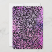 Luipaardprint Zoete 16 Roze Glitters Kaart (Achterkant)