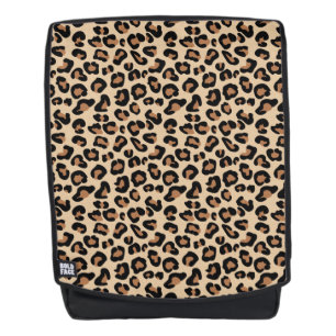 Luipaardprint, Zwart, Bruin, Roest en Taupe Rugtassen