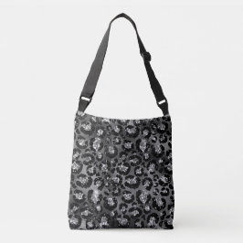 Luipaardprint Zwart en Zilver Grijs Crossbody Tas