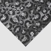 Luipaardprint Zwart en Zilver Grijs Tissuepapier (Detail)