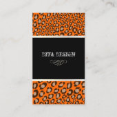 Luipaardprinters voor divas/DIY achtergrond Visitekaartje (Voorkant)