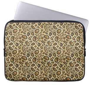 Luipaardprintpatroon – Wilde Dierenhuid Design Laptop Sleeve