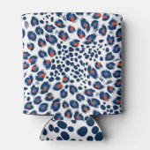 Luipaardschil:  naadloos patroon. blikjeskoeler (Achterkant)