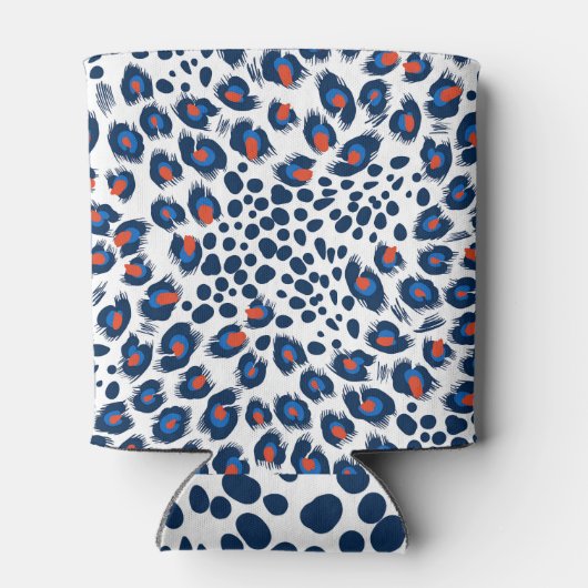 Luipaardschil:  naadloos patroon. blikjeskoeler (Achterkant)