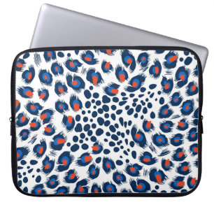 Luipaardschil: naadloos patroon. laptop sleeve