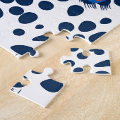 Luipaardschil: naadloos patroon. legpuzzel (Zijkant)