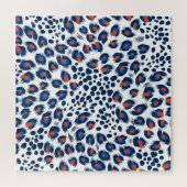 Luipaardschil: naadloos patroon. legpuzzel (Horizontaal)