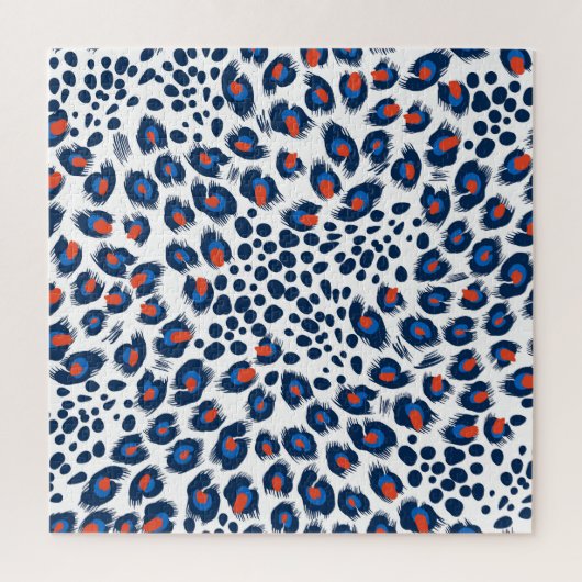 Luipaardschil: naadloos patroon. legpuzzel (Verticaal)