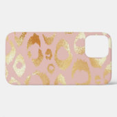 Luipaardschil, roos gouden textuur Case-Mate iPhone case (Achterkant (horizontaal))