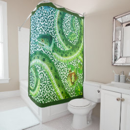 LUIPAARDSLANG IN HET GROEN DOUCHEGORDIJN