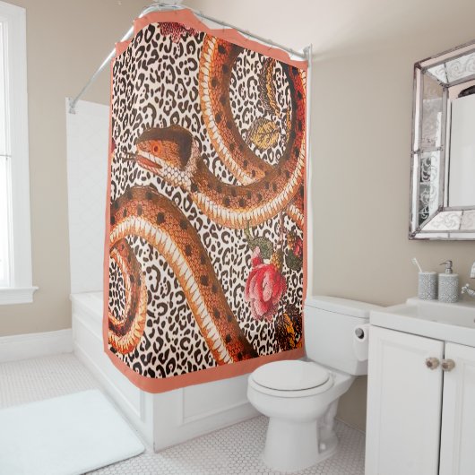 LUIPAARDSLANG IN PERZIK DOUCHEGORDIJN (In situ)