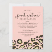 Luipaardspillen en tijgerstropen zoete zestien kaart (Voorkant)