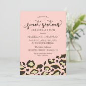 Luipaardspillen en tijgerstropen zoete zestien kaart (Staand voorkant)