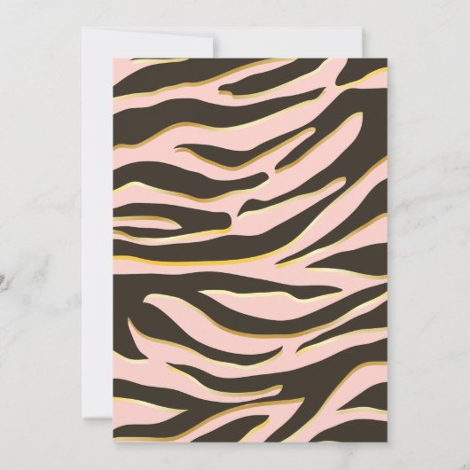 Luipaardspillen en tijgerstropen zoete zestien kaart (Achterkant)