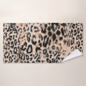 Luipaardtextuur, luipaard dierprintpatroon badhanddoek (Badhanddoek)
