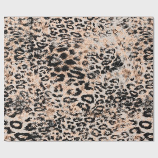 Luipaardtextuur, luipaard dierprintpatroon cadeaupapier (Vlak)