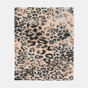 Luipaardtextuur, luipaard dierprintpatroon fleece deken