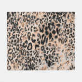 Luipaardtextuur, luipaard dierprintpatroon fleece deken (Voorkant (Horizontaal))