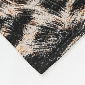 Luipaardtextuur, luipaard dierprintpatroon fleece deken (Hoek)