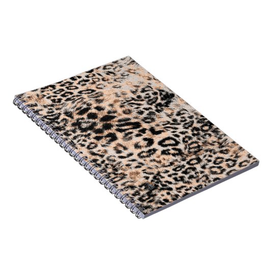 Luipaardtextuur, luipaard dierprintpatroon notitieboek (Rechterzijde)