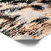 Luipaardtextuur, luipaard dierprintpatroon poster (Hoek)