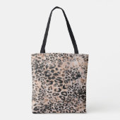 Luipaardtextuur, luipaard dierprintpatroon tote bag (Achterkant)