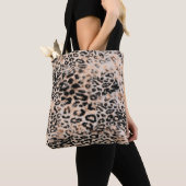 Luipaardtextuur, luipaard dierprintpatroon tote bag (Dichtbij)