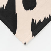 Luipaardtextuur met gouden barokpatroon fleece deken (Hoek)
