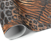 Luipaardtijgerhuid trendy cadeaupapier (Rol Hoek)